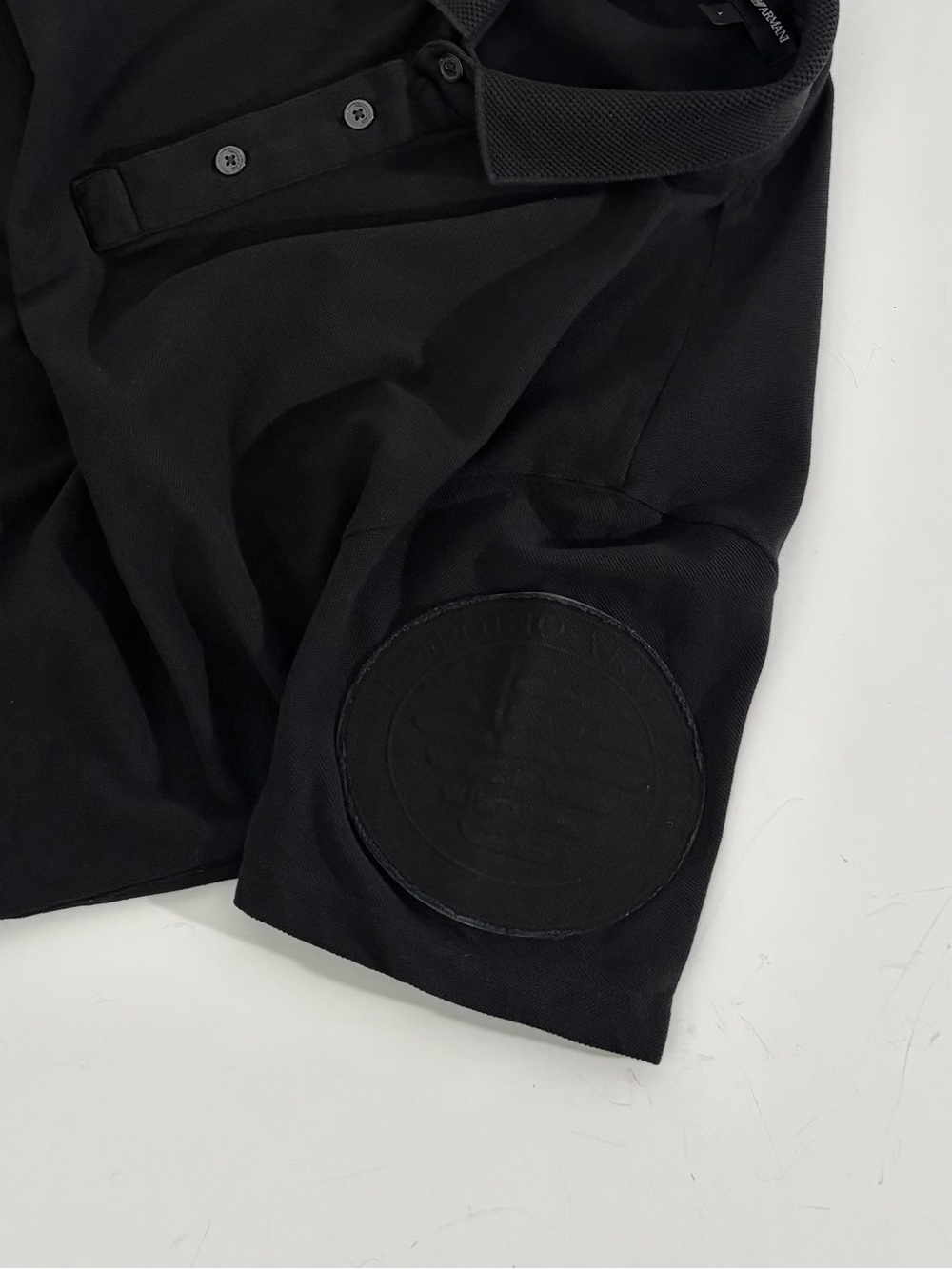 Emporio Armani Men's Patch Logo Short Sleeve Polo Shirt Size L - Picture 5 of 15